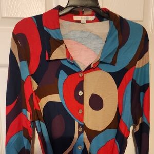 Boden Multicolor Long Sleeve Dress